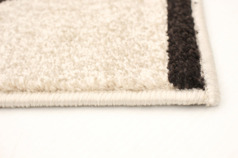 Carpette Anandi ivoire-brune - 3 pi 11 pox 5 pi 7 po