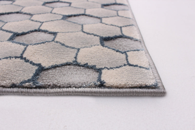 Carpette Ranger grise/bleue 6 pi 7 po x 9 pi 6 po