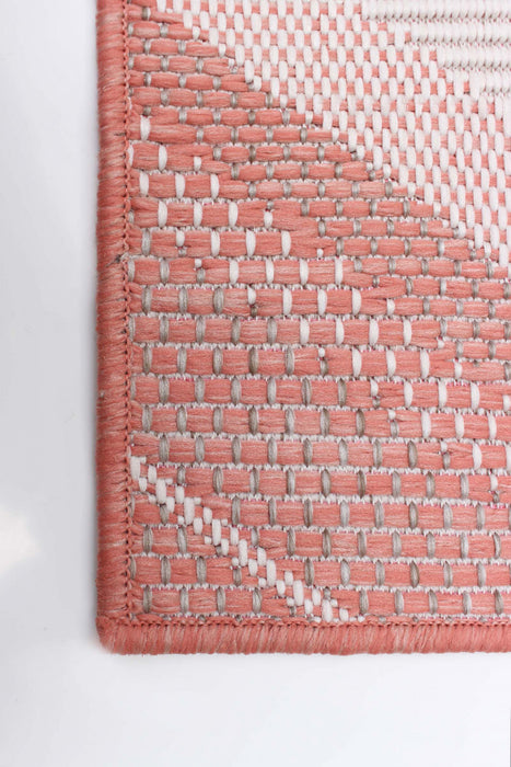 Carpette Neisha Modern corail 6 pi 7 po x 9 pi 6 po