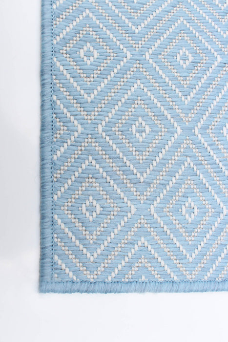 Carpette Neisha Diamond bleu clair 6 pi 7 po x 9 pi 6 po