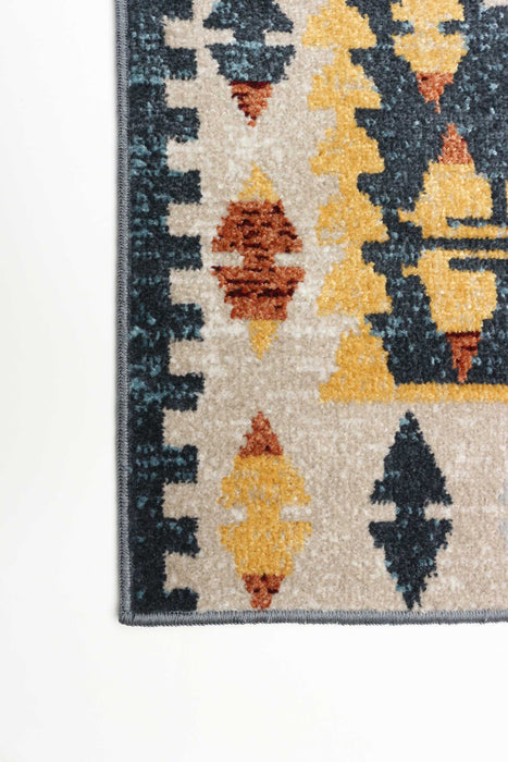 Carpette Mosaic taupe et cuivre lavable à la machine - 2 pi 6 po x 8 pi 0 po