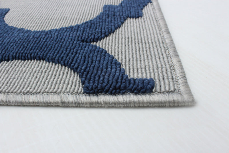  Carpette Sophie grisebleu marine - 2 pi 8 po x 4 pi 11 po