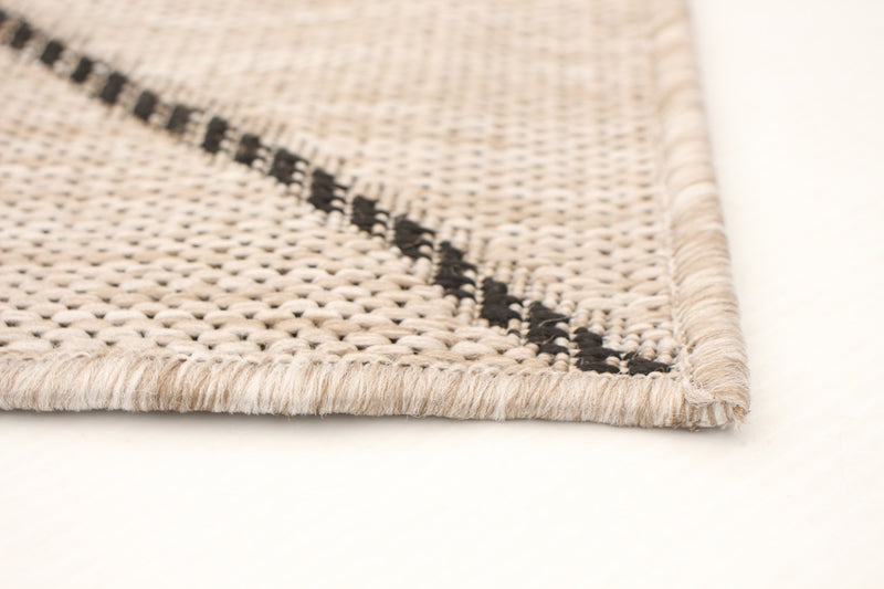 Carpette Sadie Abstract argent-noir - 7 pi 10 pox 10 pi 2 po