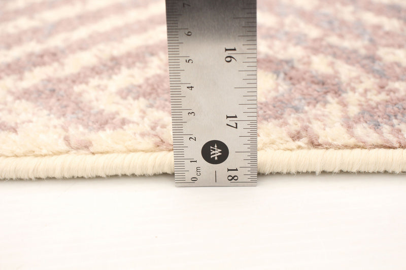 Carpette Electra argent-rose - 5 pi 3 pox 7 pi 3 po