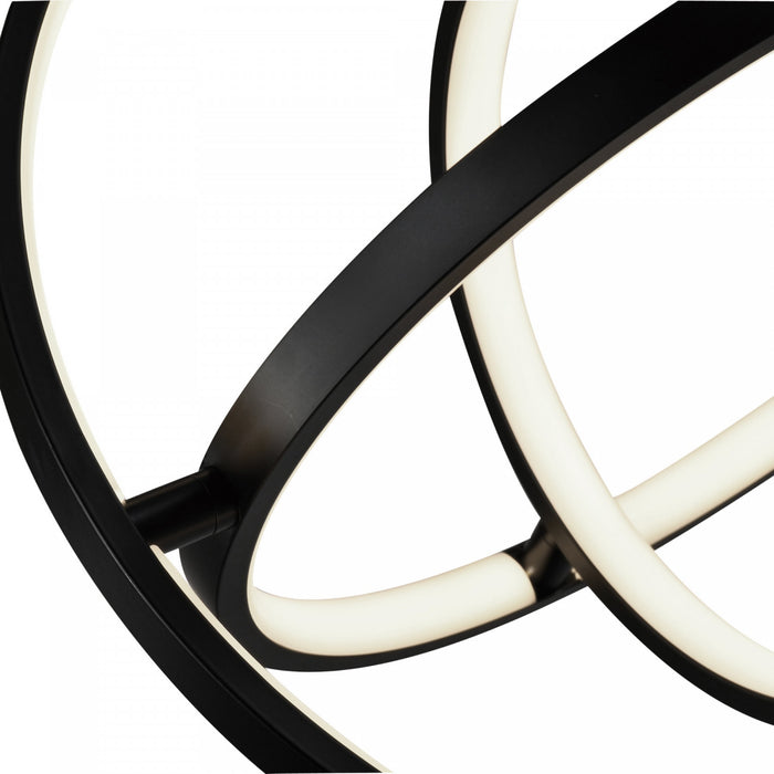 Luminaire suspendu orbe Sienna noir à DEL de 30 W
