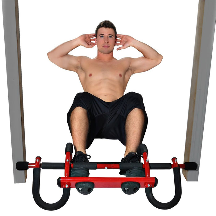 Exerciseur de porte Boulder Fit de Stamina X - noir et rouge