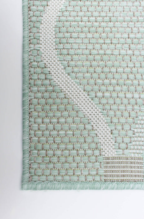 Carpette Neisha Abstract menthe 5 pi 3 po x 7 pi 3 po