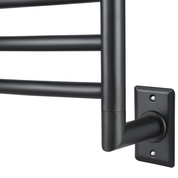 Porte-serviettes chauffant Svelte d'Ancona 13 barres arrondies, câblé avec minuterie murale - AN-5424-TWCD01