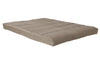 Matelas de futon Soren de DHP en microfibre piquée pour lit double - brun clair