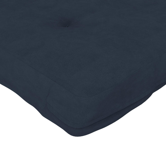Matelas de futon Fletcher DHP à rembourrage en polyester thermolié pour lit double - bleu