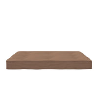 Matelas de futon Jayce de DHP à rembourrage en polyester pour lit double - brun clair