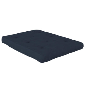 Matelas de futon Fletcher de DHP à rembourrage en polyester thermolié pour lit double - bleu foncé