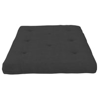 Matelas de futon Fletcher DHP à rembourrage en polyester thermolié pour lit double - gris