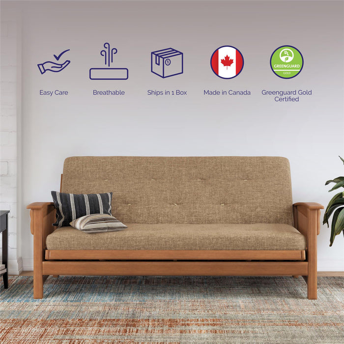 Matelas de futon à ressorts Bonnell Braga de Signature Sleep 6 po pour lit double - brun clair