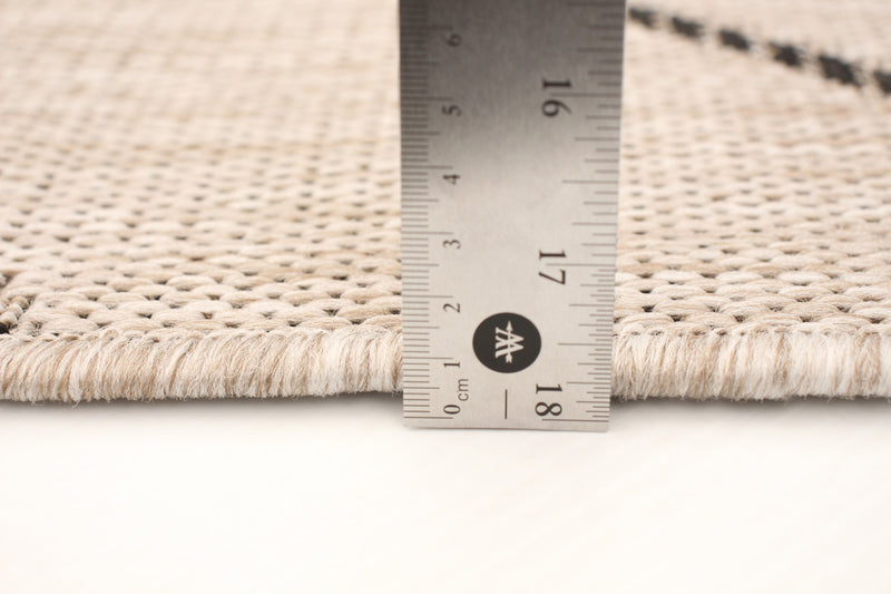 Carpette Sadie Abstract argent-noir - 7 pi 10 pox 10 pi 2 po