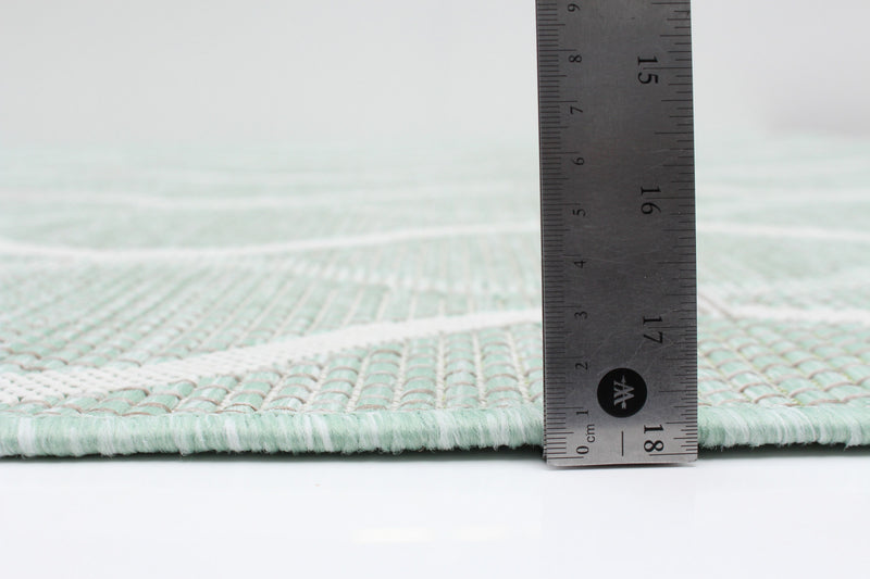 Carpette Neisha Abstract menthe 5 pi 3 po x 7 pi 3 po