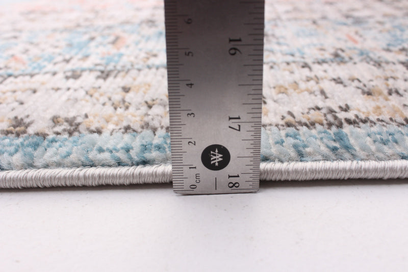 Carpette Zarita bleue 6 pi 7 po x 9 pi 6 po