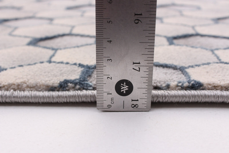 Carpette Ranger grise/bleue 6 pi 7 po x 9 pi 6 po