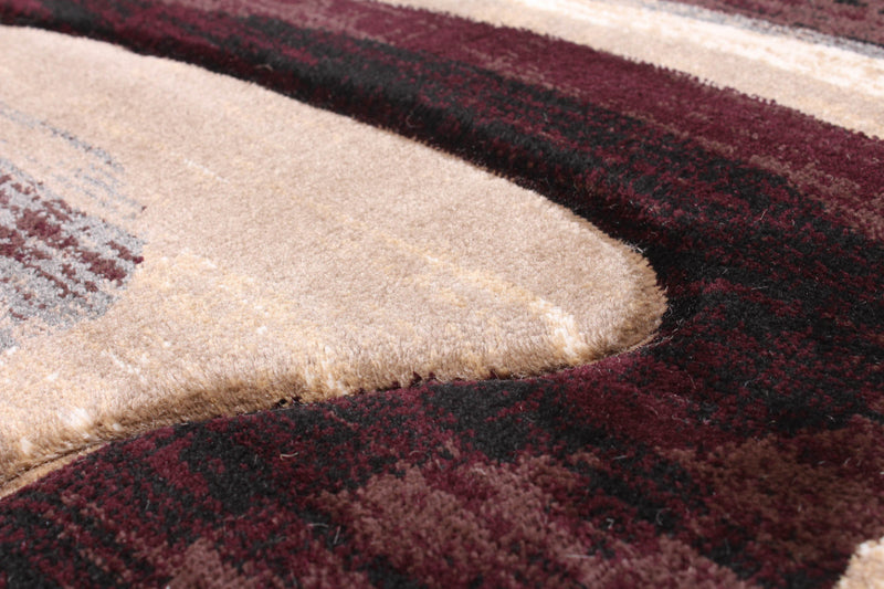 Carpette Allonah bleue - 6 pi 7 po x 9 pi 6 po