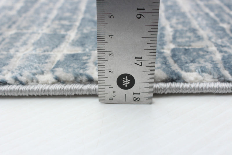 Carpette Kecia bleu marine/crème 6 pi 7 po x 9 pi 6 po