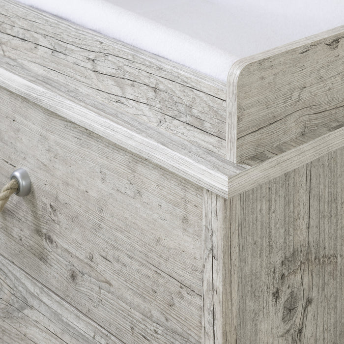 Aviron Table à langer avec tiroirs Étroit - Pin bord de mer