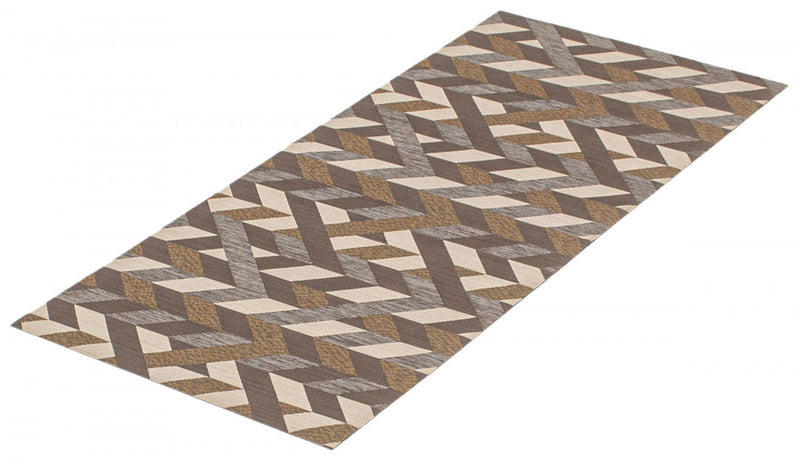 Carpette Bellezza brun foncé 2 pi 2 po x 6 pi 0 po - Ensemble de 2