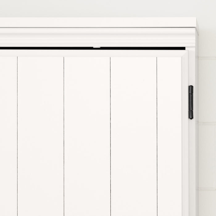 Farnel Armoire de rangement avec 2 portes - Blanc solide