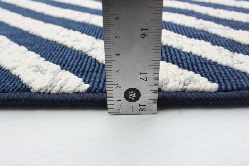 Carpette Dodie bleueivoire 4 pi 7 po x 6 pi 7 po
