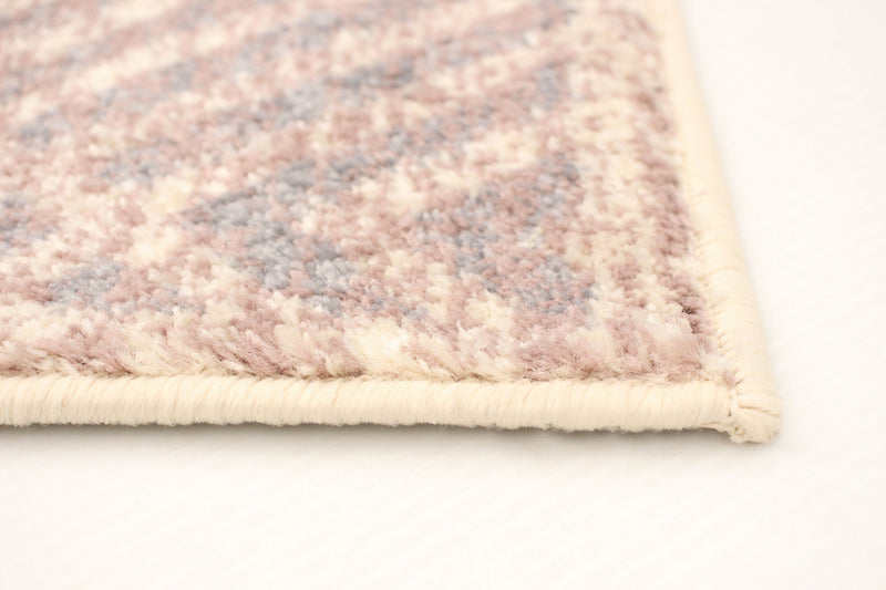 Carpette Electra argent-rose - 5 pi 3 pox 7 pi 3 po