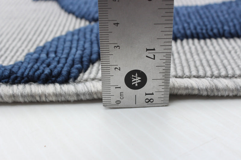  Carpette Sophie grisebleu marine - 2 pi 8 po x 4 pi 11 po