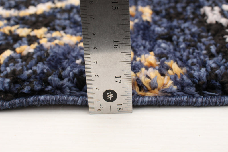 Carpette Makondo Classic bleu marin - 6 pi 7 pox 9 pi 6 po
