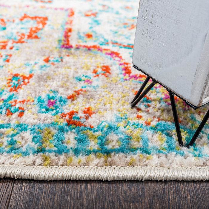 Carpette Sav Royal Vintage turquoise 3 x 5