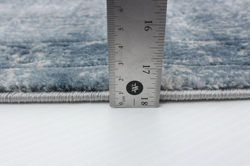 Carpette Dayna bleue 6 pi 7 po x 9 pi 6 po