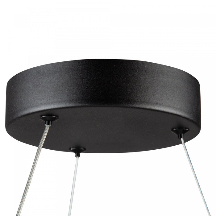 Luminaire suspendu Ara noir à DEL de 30 W