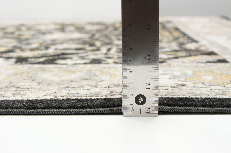 Carpette Legacy noire lavable à la machine - 3 pi 0 po x 5 pi 0 po