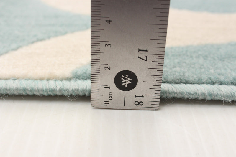 Carpette Aliya turquoise 5 pi 3 po x 7 pi 7 po