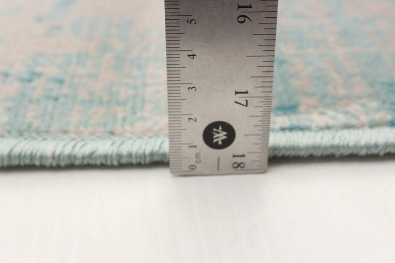 Carpette Janaki bleu sarcelle 2 pi 8 po x 4 pi 11 po