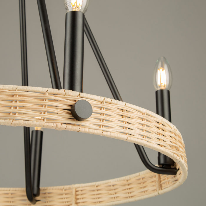 Lustre Perris noir à 5 ampoules