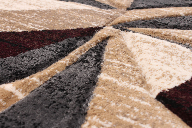 Carpette Mayoree brun, beige et noir - 3 pi 11 po x 5 pi 7 po