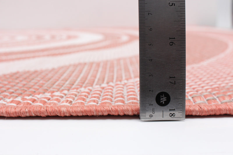 Carpette Neisha Modern corail 6 pi 7 po x 9 pi 6 po