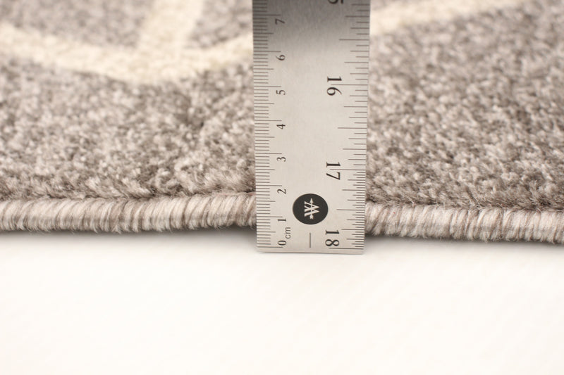 Carpette Anandi gris-ivoire - 7 pi 10 pox 10 pi 2 po