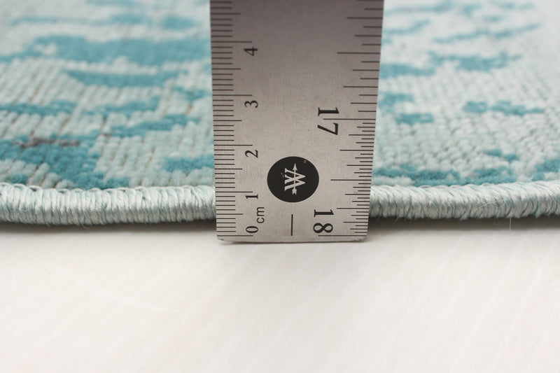 Carpette Mariam turquoise 5 pi 3 po x 7 pi 7 po