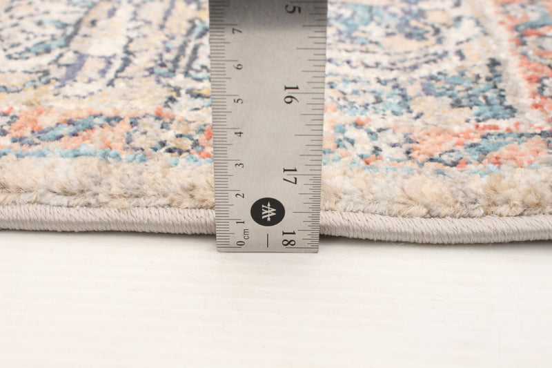 Carpette Bolivar Yalameh bleu-gris - 5 pi 0 pox 8 pi 0 po