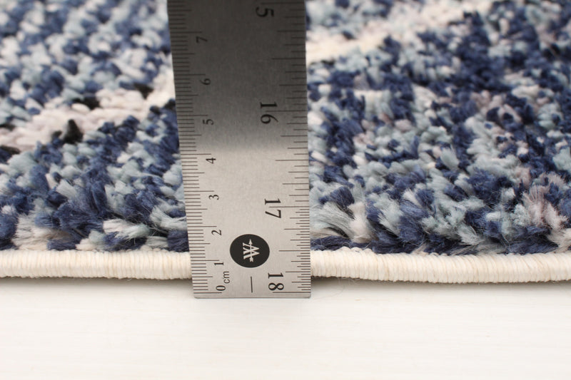 Carpette Makondo Abstract bleu - 6 pi 7 pox 9 pi 6 po