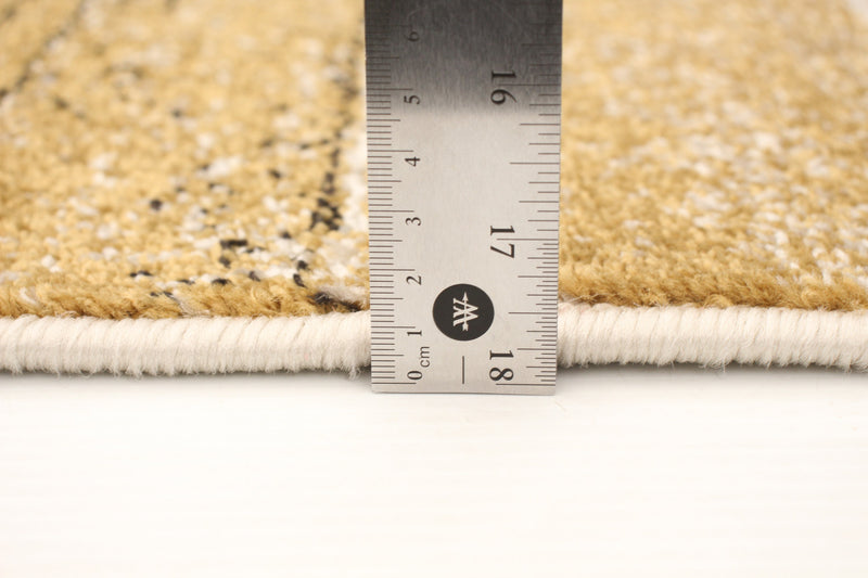 Carpette Aya ivoire-brune - 3 pi 11 pox 5 pi 7 po