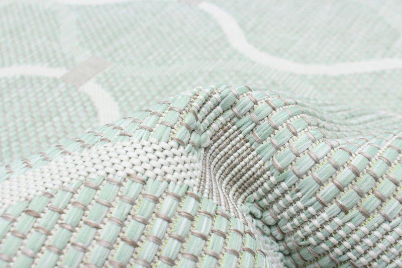 Carpette Neisha Abstract menthe 5 pi 3 po x 7 pi 3 po