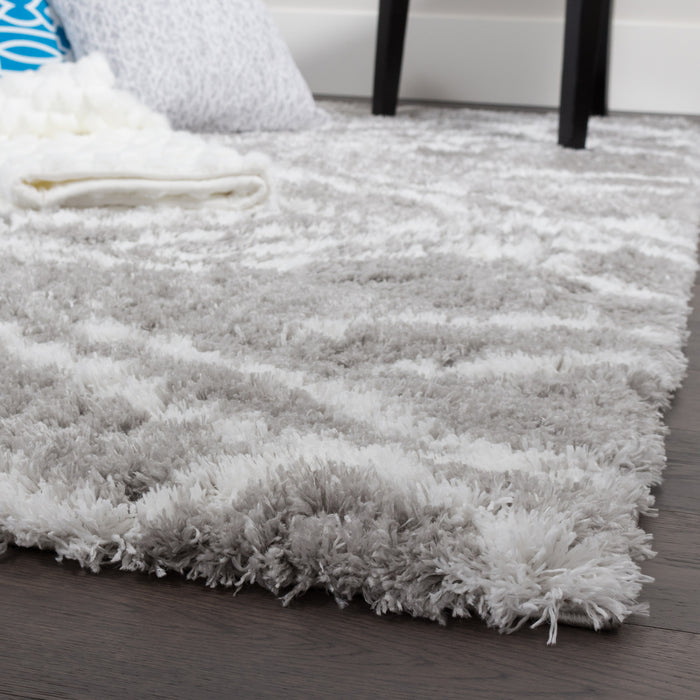 Carpette Ker grise à rayures 3 x 5