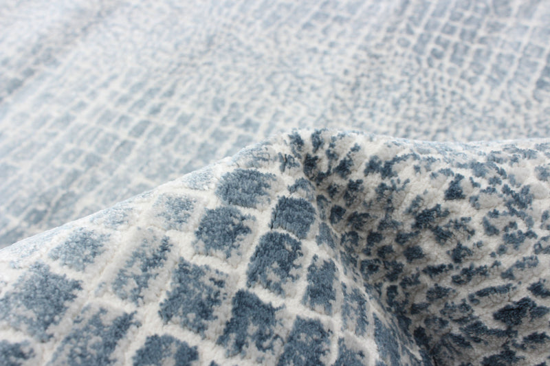 Carpette Kecia bleu marine/crème 3 pi 11 po x 5 pi 11 po