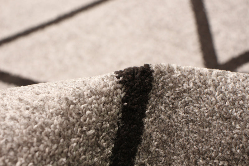Carpette Anandi gris-brune - 3 pi 11 pox 5 pi 7 po