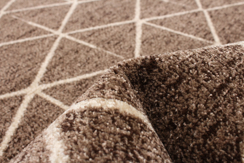 Carpette Davina chocolat - 6 pi 7 po x 9 pi 10 po